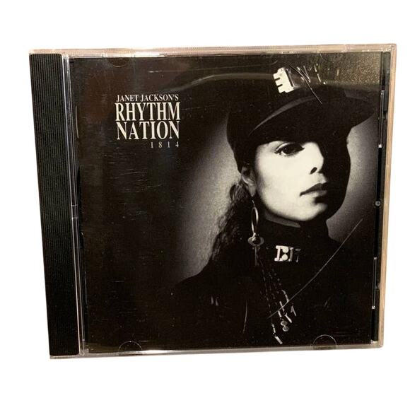 Vintage 1989 Janet Jackson Rhythm Nation 1814 Music Audio CD VG Condition - Picture 1 of 3